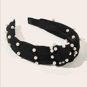 COPY - Brand New Black Headband With Pearls All A…